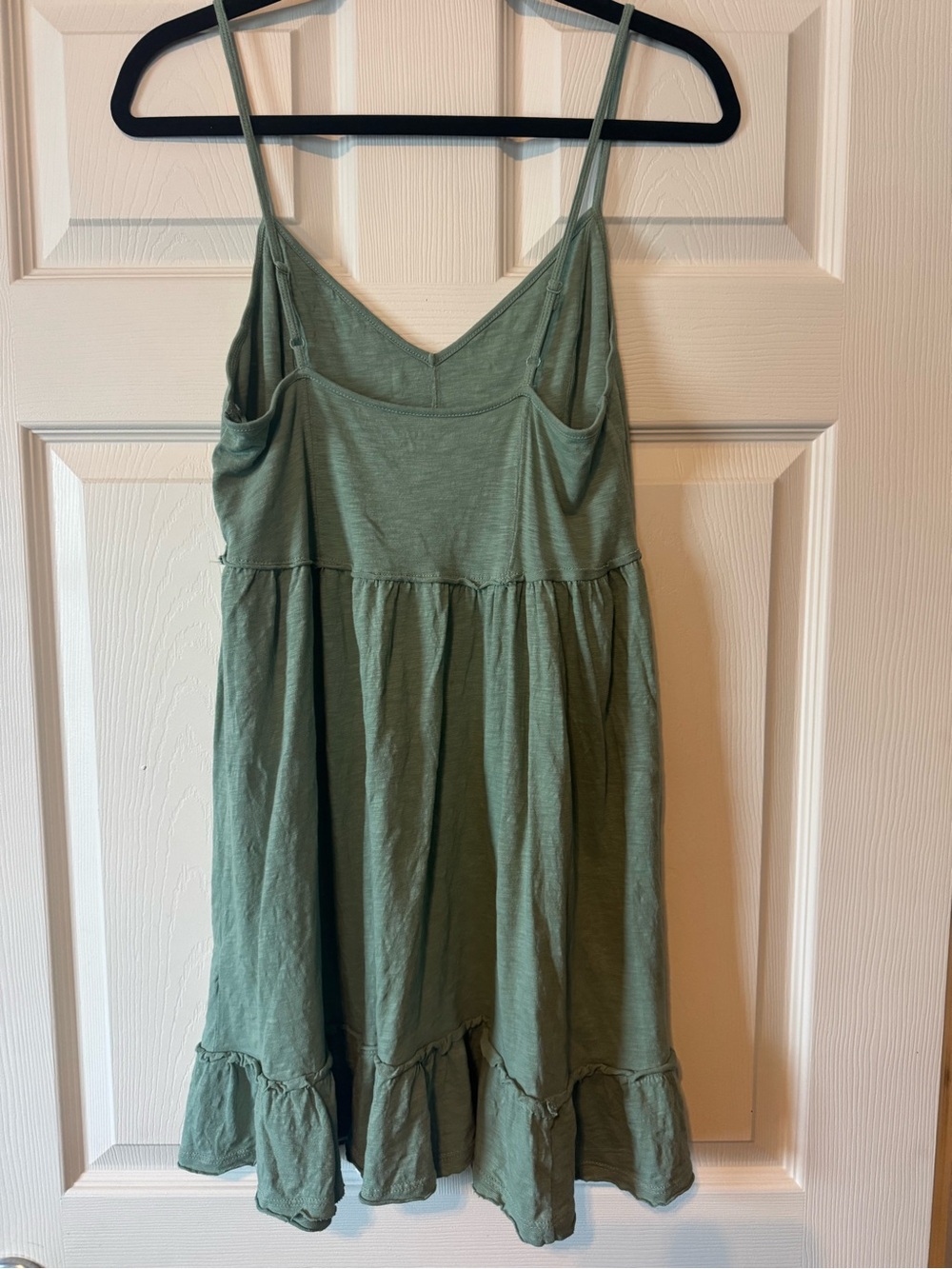 American Eagle Outfitters Sage Green Spaghetti Strap Swing Dress - Picture 2 of 3